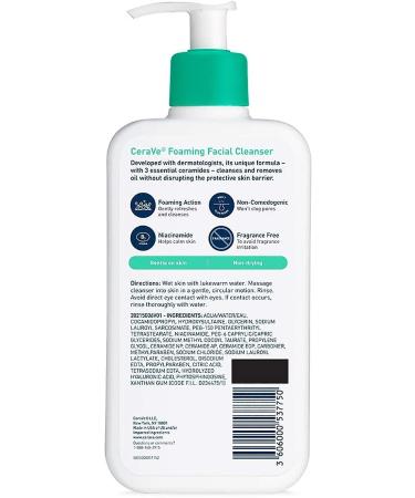 CeraVe Foaming Facial Cleanser 355ml - Buy Online on GoSupps.com