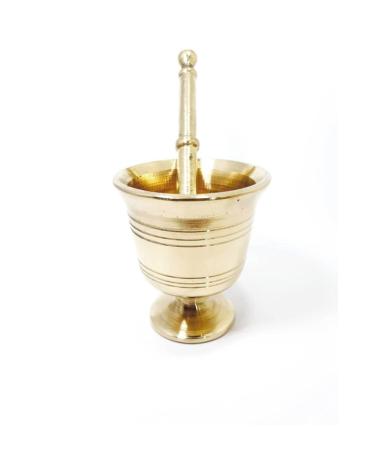 FANTOM Brass Mortar No:1 Brass Embroidered Linen Chubby Black Pepper Grinder 3-Piece Mill Set - Buy Online on GoSupps.com