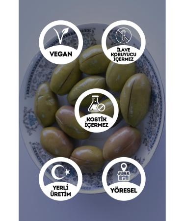 RETURN TO THE AEGEAN Homemade Traditional Kalamata Large Green Scratched Olives Bonito - 2 Kg. (CONTAINS ONLY SALT AND WATER) - Buy Online on GoSupps.com