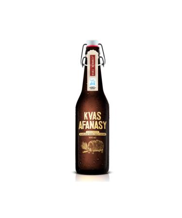 AFANASY 'kvas' Unfiltered Non-Alcoholic Carbonated Malt Beverage 6' Pack