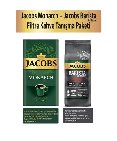 Jacobs Monarch Filter Coffee 500 gr + Barista Editions Strong Filter Coffee 225 gr Introductory Package
