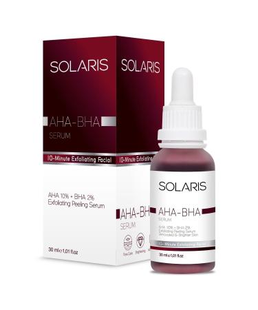 SOLARIS Skin Tone Equalizer Revitalizing Facial Peeling Serum 30 ml Aha 10% Bha 2% Salicylic Acid - Buy Online on GoSupps.com