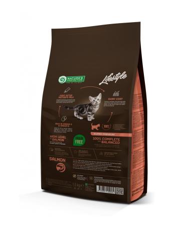 Nature's Protection Life Style Whole Grain Free Salmon Kitten Food 1.5kg - Buy Online on GoSupps.com
