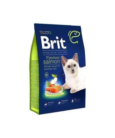 Brit Care Brit Premium Sterilized Salmon Adult Cat Food 8 Kg - Buy Online on GoSupps.com