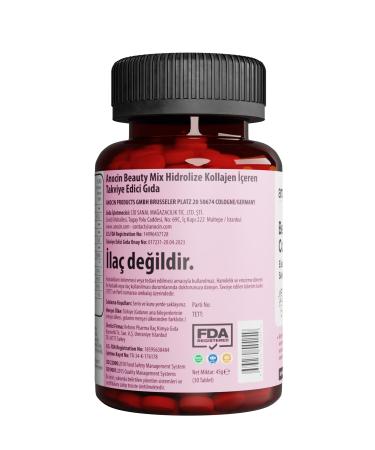 anocin BEAUTY MIX COLLAGEN TYPE I II III +ELASTIN BIOTIN ZINC VITAMIN C SELENIUM HYALURONIC ACID COLLAGEN - Buy Online on GoSupps.com