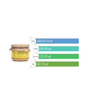 LA OKO 275 Grams Sugar-Free Additive-Free Gluten-Free Vegan Natural Double Roasted Peanut Butter - Buy Online on GoSupps.com
