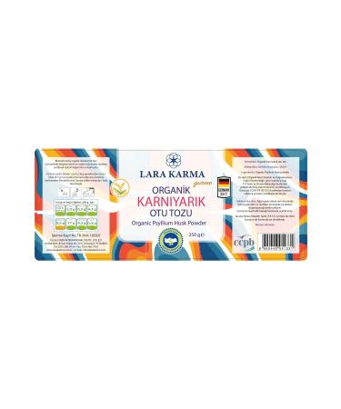 Lara Karma Organic Certified Gluten Free 250 Gr Psyllium Husk Powder - Buy Online on GoSupps.com