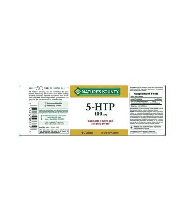 Natures Bounty Nature'a Bounty 5 Htp 100 Mg 30 Capsules - Buy Online on GoSupps.com