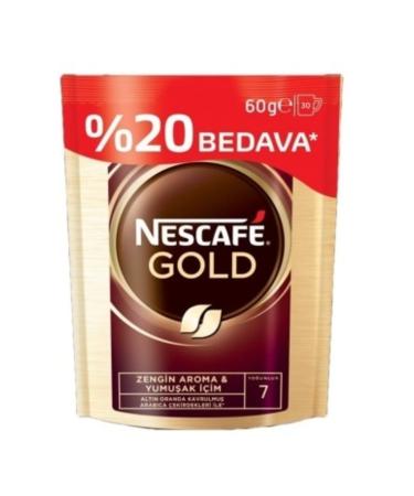Nescafe Gold Coffee 60 GR Free
