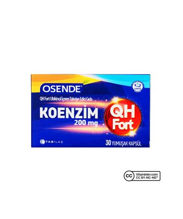 Osende Koenzim Qh Fort 200 Mg 30 Capsules - Buy Online on GoSupps.com