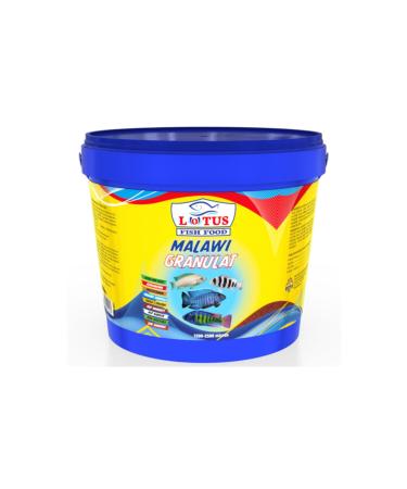 Lotus Malawi Granulat Omega3 3 Kg Bucket + Cichlid Mix 1000ml Box Dolphin Yellow Blue Princess Cichlid Fish Food - Buy Online on GoSupps.com