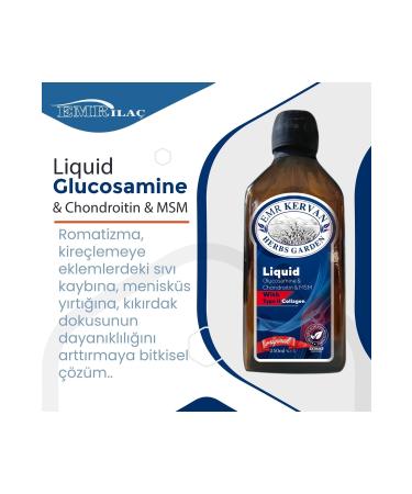 Emr Kervan Herbs Garden Glucosamine & Chondroitin & Msm And Collagen Containing Supplementary Food 250ml - Buy Online on GoSupps.com