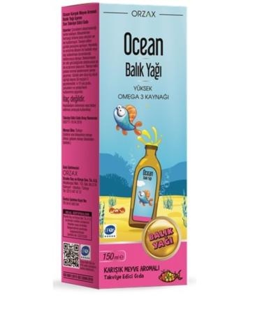 Ocean Fish Oil Syrup Mixed Tutti Frutti King Shakir 150 ml - Buy Online on GoSupps.com