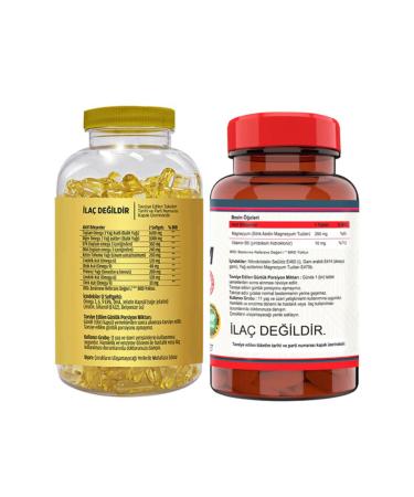 FLX Omega 3-6-9 Fish Oil 90 Softgel & Nevfix Magnesium Citrate Vitamin B-6 120 Tablets - Buy Online on GoSupps.com