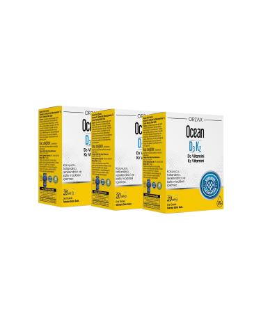Ocean Vitamin D3 K2 3 Pieces - Buy Online on GoSupps.com