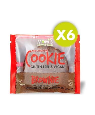 Mom's Natural Foods 6-Piece Gluten-Free BROWNIE Cookie - Buy Online on GoSupps.com