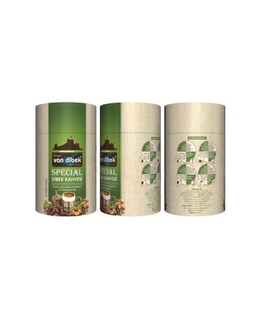 VAN DIBEK COFFEE Van Dibek Special Coffee 250Gr Pistachio Hazelnut Almond and Date 250Gr Cylinder Box - Buy Online on GoSupps.com