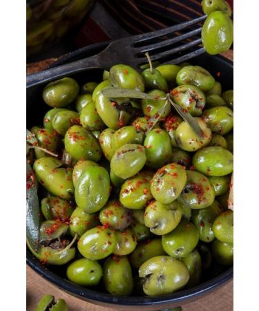 GurmeMarket Antep Green Olives 500 gr - Buy Online on GoSupps.com