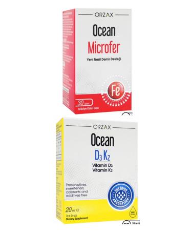 Ocean Microfer 30 Tablets + Ocean Vitamin D3k2 Drops 20 ml - Buy Online on GoSupps.com
