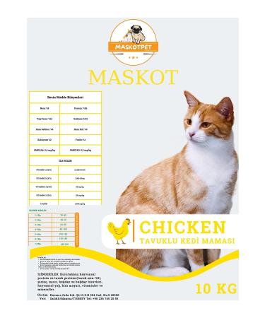 Mascot Chicken Adult Cat Food 10 Kg - Buy Online on GoSupps.com
