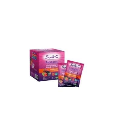 Vitamin in Water C Sambucus Vitamin C + Zinc & D3 20 Bags - Buy Online on GoSupps.com