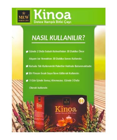 MEW FORM LIFE Quinoa Herbal Dedoxs Tea 40 Filter Bags 5 Packs - Buy Online on GoSupps.com