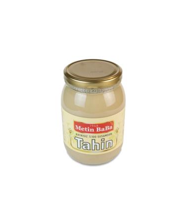 Metin Baba 1948 - 100% Natural Tahini 1450 Gr Glass Jar - Buy Online on GoSupps.com