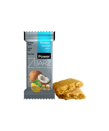 Zbarz Power Protein Coconut - Lemon Bar 35 Gr (24 pieces) - Buy Online on GoSupps.com