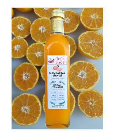 Natural From Us Natural Fermented Tangerine Vinegar Soft Drink Tangerine Cider Vinegar 500ml Glass