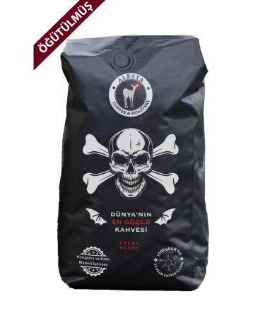 Alesta Coffee High Caffeine Ground Filter Coffee 1000 Gr. / Sportsman Coffee 3 Layers Caffeine (French Press and Machine)