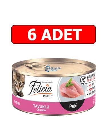 Felicia Pate Chicken Kitten Canned Grain-Free 85 gr X 6 Pieces