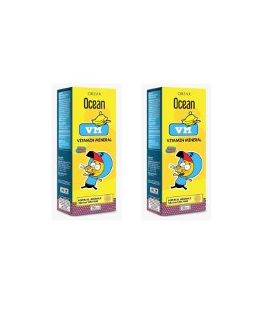 Ocean Orzax Vm Vitamin Mineral 150 ml Orange Syrup 2 Pack - Buy Online on GoSupps.com