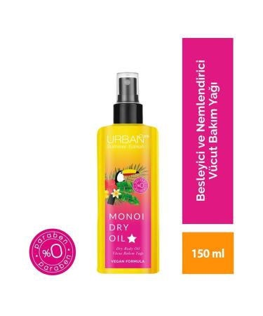 Urban Care Summer Body-Super Nourishing and Moisturizing Dry Body Oil with Monoi Oil 150ml - Buy Online on GoSupps.com
