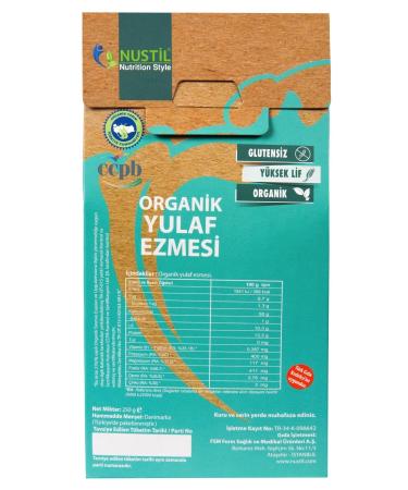 NUSTIL Nustil Organic Gluten-Free Oatmeal 250 gr X 3 - Buy Online on GoSupps.com