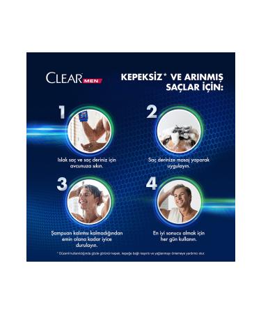 Clear Men Anti-Dandruff Shampoo Daily Purification and Refreshing Cedarwood and Eucalyptus Extracts 485 ml - Buy Online on GoSupps.com