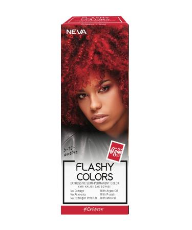 Neva Flashy Colors Semi Permanent Hair Dye Crimson / Red 100 ml - Buy Online on GoSupps.com