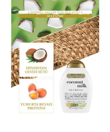 OGX Nourishing and Strengthening Coconut Milk Shampoo 385 Ml . naturalness1403 - Buy Online on GoSupps.com
