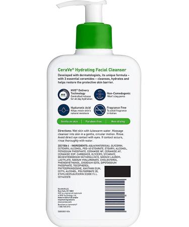 CeraVe Moisturizing Facial Cleanser 473ml - Buy Online on GoSupps.com