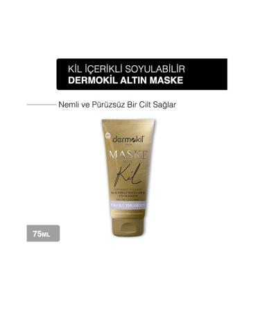 Dermokil Peelable Gold Face Clay Mask For All Skin Types 75 Ml X 3 Pieces - Buy Online on GoSupps.com