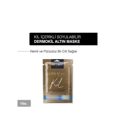 Dermokil Peelable Gold Face Mask For All Skin Types 15 Ml X 2 Pieces - Buy Online on GoSupps.com