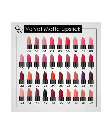 Golden Rose Velvet Matte Lipstick No: 27 - Buy Online on GoSupps.com