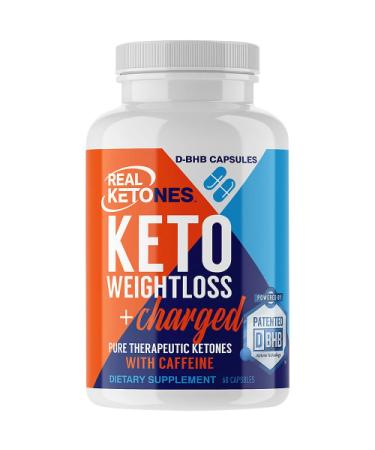 Real Ketones Keto Weightloss + Charged Dietary Supplement 60 Capsules - Pack of 2 | Effective Weight Loss Formula - Buy Online on GoSupps.com