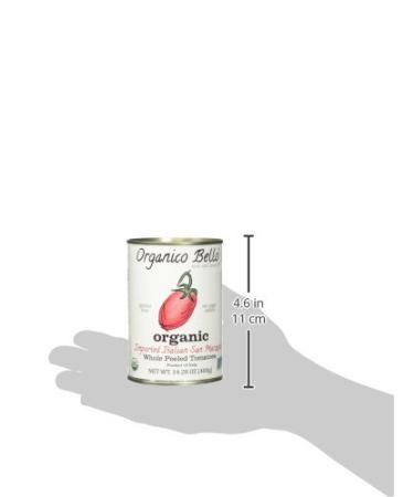 Organico Bello Organic Southern Italian Whole Peeled Tomatoes 14.28 Oz (Pack of 12) - 14.28 Ounce Canned Tomatoes - Buy Online on GoSupps.com