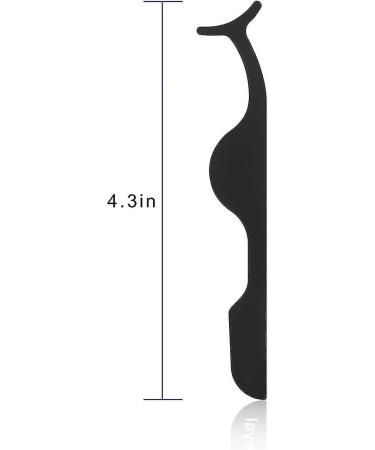 False Eyelash Applicator Tool Stainless Steel Eyelashes Clip for Loading and Unloading False Eyelashes (Black) - Buy Online on GoSupps.com