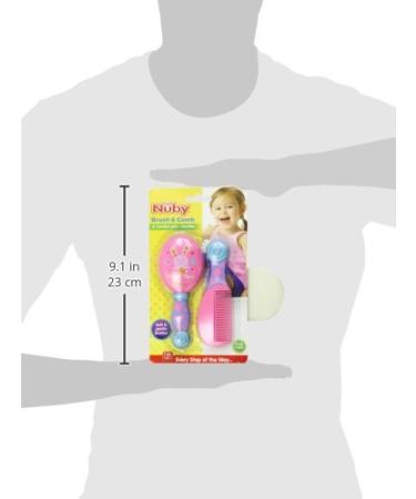 Nuby Brush and Comb Set - Varied Colors for Baby Grooming - Buy Online on GoSupps.com