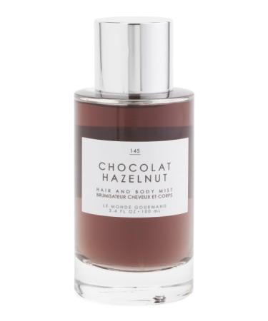 NEW Tru Fragrance Le Gourmand Chocolat Hazelnut Hair and Body Mist Spray 3.4 Fl Oz 100ml - Vegan and Cruelty Free Calming and Relaxing Woody and Smoky Scent