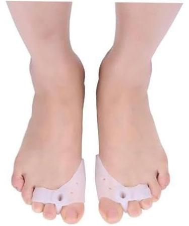 Gel Toe Separator for Overlapping Toes - Hallux Valgus Corrector, Hammer Toe Relief - 2 Pairs Foot Care Straighteners - Buy Online on GoSupps.com