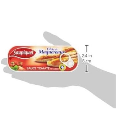 Saupiquet Mackerel Fillets in Tomato and Basil Sauce Box 169Â g - Buy Online on GoSupps.com