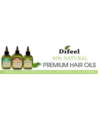 Difeel Premium Castor + Vitamin E Hair Oil - 2.5 oz | Pro-Growth & Anti-Frizz Formula - Buy Online on GoSupps.com