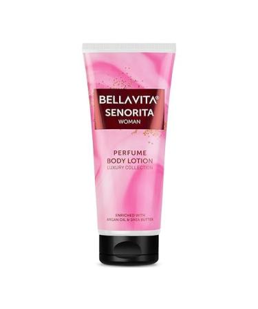 Be_lla V_ita Luxury Senorita Woman Perfume Body Lotion for Nourishing Hydrating Soft Supple Healthy Skin with Argan Oil and Shea Butter 200 Ml